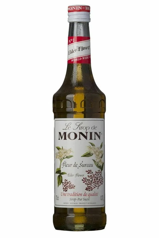 Flaska med flädersirap på 70 cl
