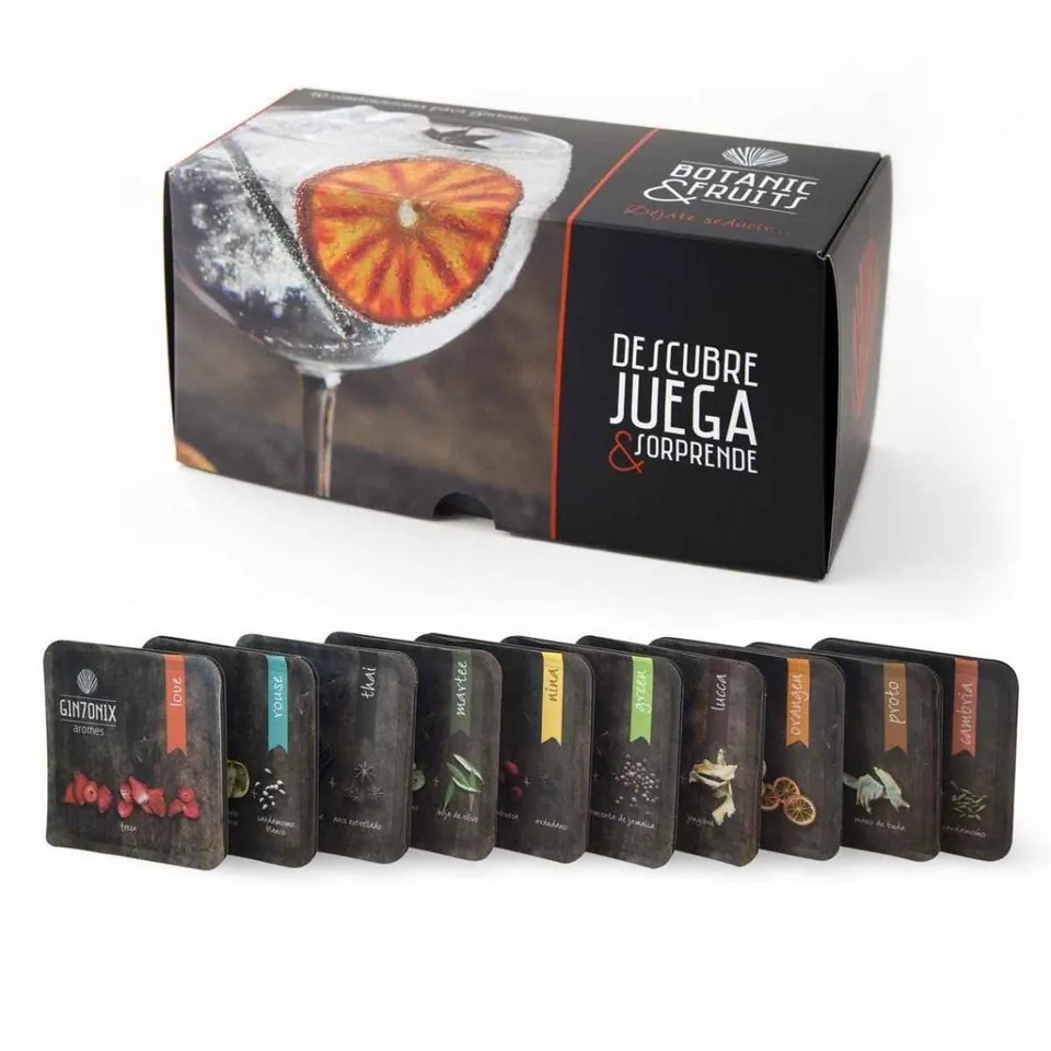 Testbox med tio olika smakaromer