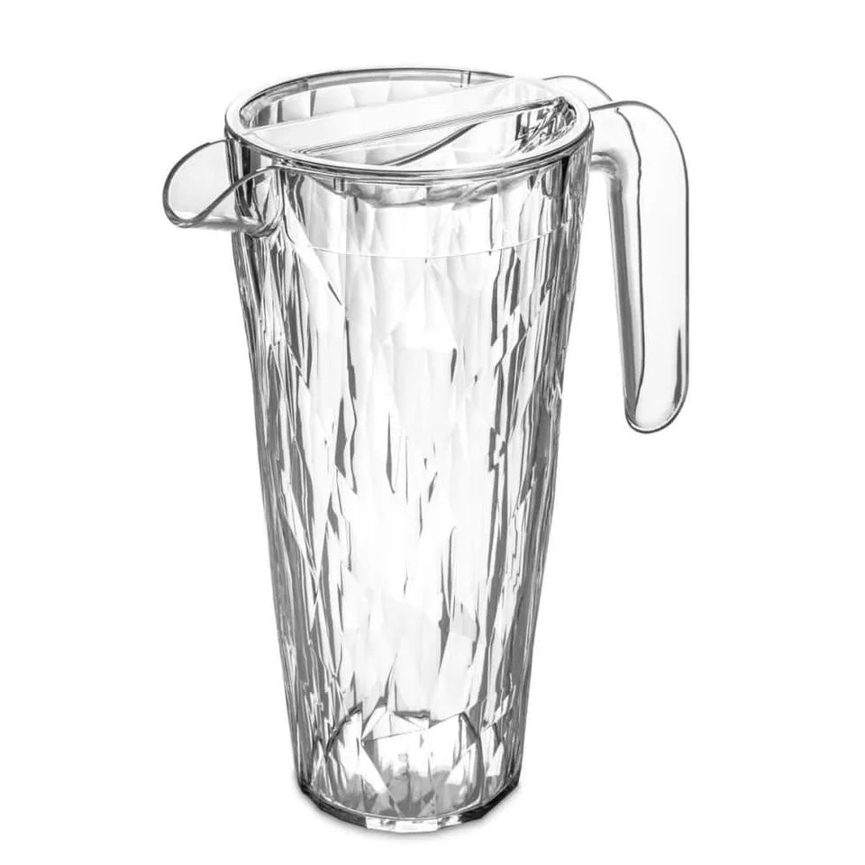 Rak karaff i klart glas på 1,5 liter