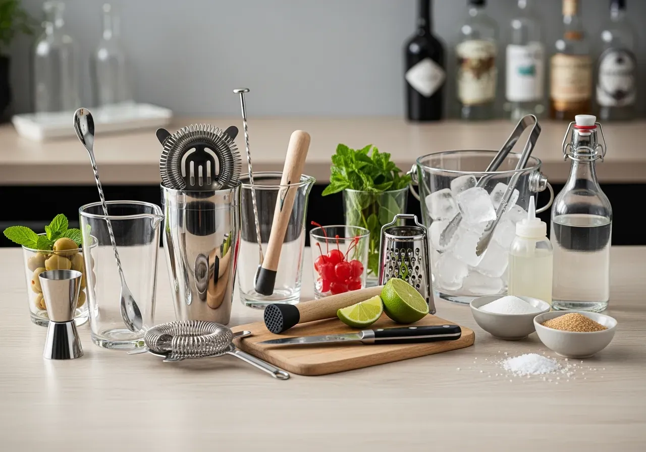 Viktiga barverktyg för blandning hemma