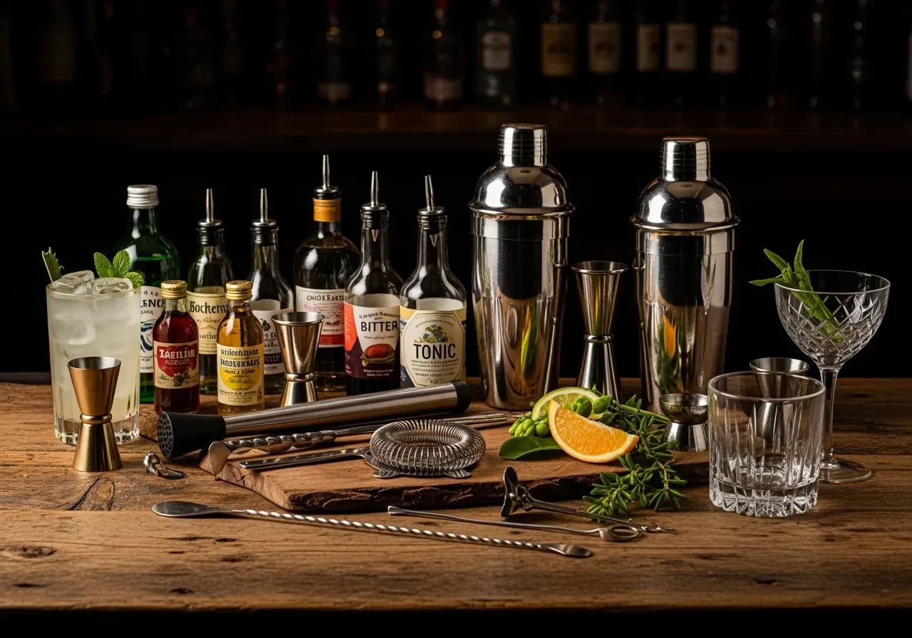 Startpaket med drinkskakare och bartillbehör