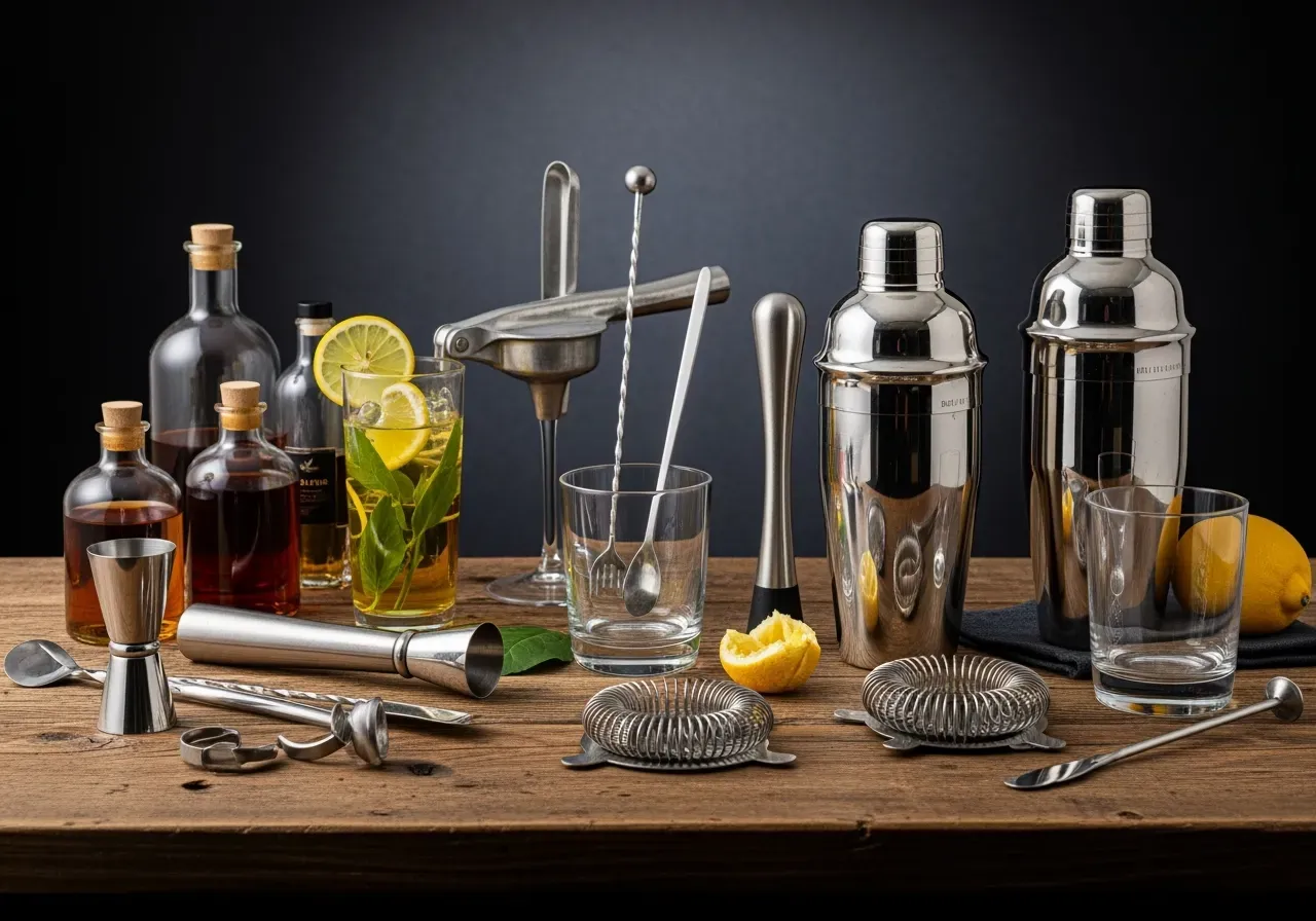 Kompakt hemmabar med blandningskit