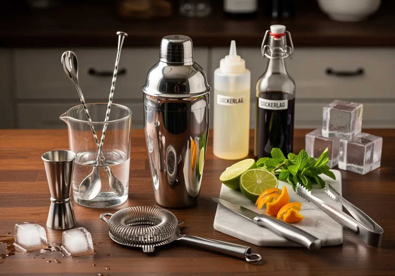 Ingefära och rosmarin i drinkar