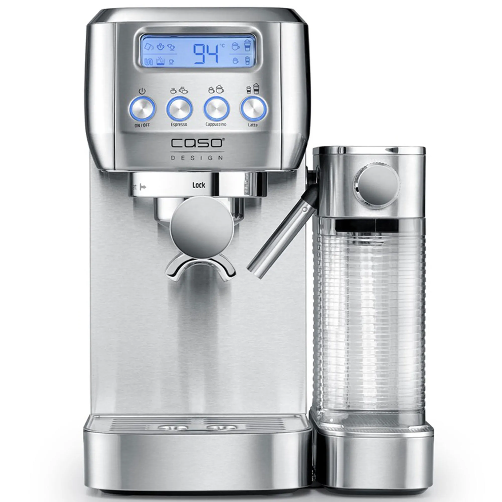 Caso Gourmet Latte espressomaskin, silver