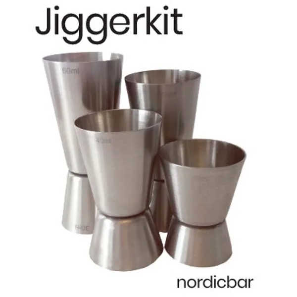 Jiggerset (4 måttkoppar