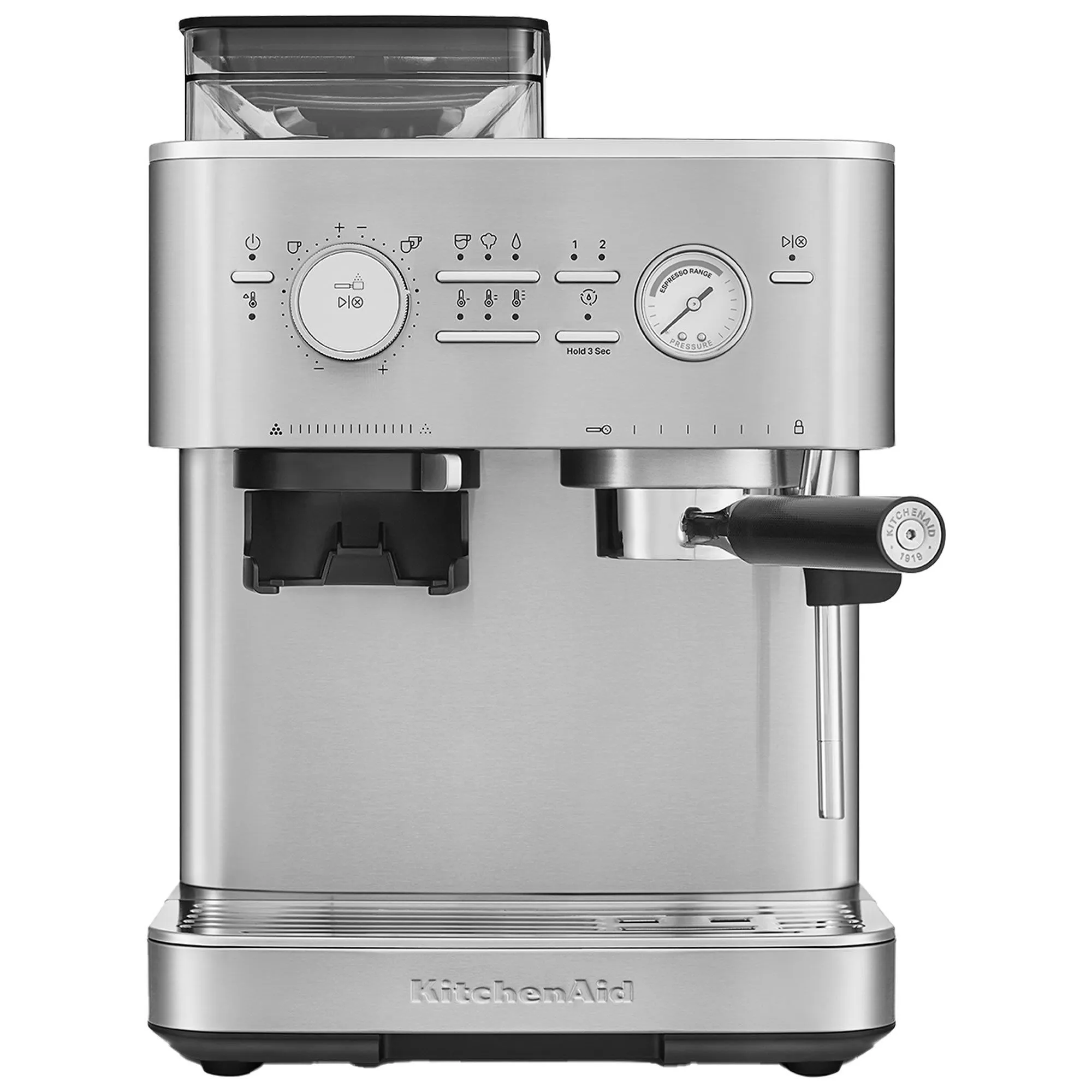 Kitchenaid Espressomaskin med kaffekvarn, stainless steel
