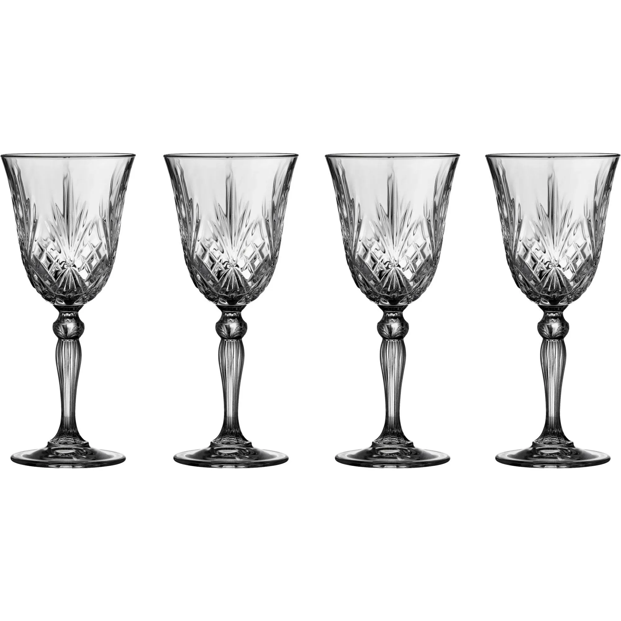 Lyngby glas Rödvinsglas, 4 stk