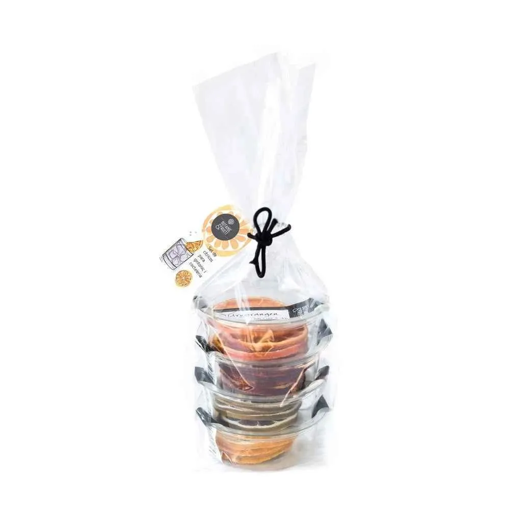 Torkade citrusfrukter för cocktails - 4 Pack